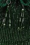 Shop_Aanchal Sayal_Emerald Green Crystal Ivy Tassel Embroidered Potli_Online_at_Aza_Fashions