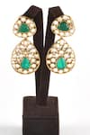 Buy_Zaza By Somya_Multi Color Stones Royalness Navratna Necklace Set _Online_at_Aza_Fashions
