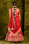 Shop_Latha Puttanna_Red Karnataka Silk Embroidered Hennu Embellished Bridal Lehenga Set _at_Aza_Fashions