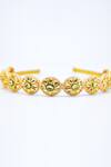 Foot Fuel_Gold Crystals, Beads Floral Embellished Hairband _Online_at_Aza_Fashions
