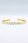 Buy_Foot Fuel_Gold Beads Lined Brooch Hairband _Online_at_Aza_Fashions
