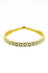 Shop_Foot Fuel_Gold Beads, Stones, Crystals Embellished Hairband _at_Aza_Fashions