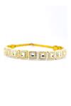 Foot Fuel_Gold Beads, Crystals, Stones Studded Hairband _Online_at_Aza_Fashions