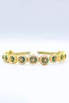 Shop_Foot Fuel_Gold Beads, Crystals Floral Carved Hairband _at_Aza_Fashions