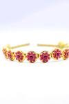Foot Fuel_Gold Crystals Blossom Studded Hair Band _Online_at_Aza_Fashions