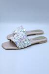 Buy_Foot Fuel_Gold Teraaa Sequin Work Flats _at_Aza_Fashions