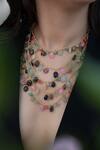 Buy_Do Taara_Multi Color Natural Stones Layered Embellished Necklace_Online_at_Aza_Fashions