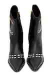 Shop_SOLE HOUSE_Black Melody Handwoven Boots _at_Aza_Fashions