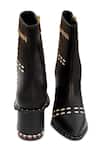 Shop_Sole House_Black Melody Handwoven Boots_Online_at_Aza_Fashions