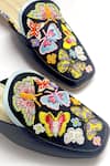 Buy_Soleart_Multi Color Bead Flutterflies Embroidered Mules _Online_at_Aza_Fashions