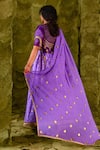 Shop_Latha Puttanna_Purple Chintamani Embroidered Tape Round Tangi Gota And Lehenga Set _at_Aza_Fashions