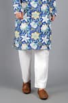 Buy Kalp Blue Cotton Embroidery Breath Of Blooms Hand Block Print Kurta Set Online at Aza Fashions Buy_Kalp_Blue Cotton Embroidery Breath Of Blooms Hand Block Print Kurta Set _Online_at_Aza_Fashions