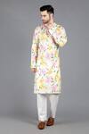 Buy_Kalp_Multi Color Cotton Hand Block Printed Floral Fantasy Fiesta Kurta Set  _at_Aza_Fashions