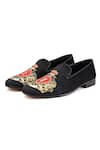 Buy_Shutiq_Black Embellished Medallion Shoes _Online_at_Aza_Fashions