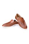 Buy_Shutiq_Brown Woven Mosso Leather Interwoven Shoes _at_Aza_Fashions