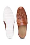 Shop_Shutiq_Brown Woven Mosso Leather Interwoven Shoes _at_Aza_Fashions