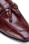 Shop_SHUTIQ_Wine Textured Nino Bordeaux Shoes _Online_at_Aza_Fashions