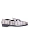 Buy_SHUTIQ_Grey Textured Nino Shoes _Online_at_Aza_Fashions