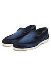 Shutiq_Blue Matte Denim Sneakers _Online_at_Aza_Fashions