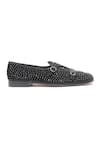 Shop_Shutiq_Black Embellished Poisee Suede Monks _Online_at_Aza_Fashions