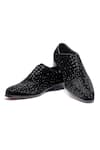 Buy_Shutiq_Black Crystals Velvet Embellished Shoes _at_Aza_Fashions