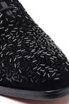Buy_Shutiq_Black Crystals Velvet Embellished Shoes _Online_at_Aza_Fashions