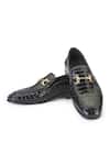 Buy_Shutiq_Black Barek Croco Leather Shoes _at_Aza_Fashions
