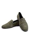 Buy_SHUTIQ_Green Basil Rawhide Cutwork Shoes_at_Aza_Fashions
