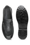 Shop_Shutiq_Black Bohobo Leather Woven Shoes _at_Aza_Fashions