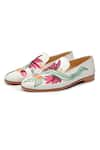 SHUTIQ_Ivory Thread Bonzai Embroidered Shoes _Online_at_Aza_Fashions