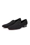 SHUTIQ_Black Camasa Velvet Shoes _Online_at_Aza_Fashions