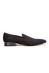 Buy_SHUTIQ_Black Camasa Velvet Shoes _Online_at_Aza_Fashions
