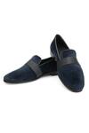 Buy_SHUTIQ_Blue Cummerbund Stitched Shoes_at_Aza_Fashions