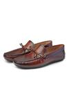 Buy_Shutiq_Brown Denali Front Knotted Loafers _Online_at_Aza_Fashions