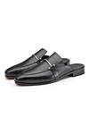 Shop_Shutiq_Black Enzo Croco Leather Mules _Online_at_Aza_Fashions