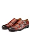 Buy_Shutiq_Brown Enzo Double Monk Shaded Shoes _Online_at_Aza_Fashions