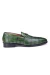 Buy_SHUTIQ_Green Enzo Horsebit Stitched Shoes_Online_at_Aza_Fashions