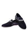 Buy_Shutiq_Black Embellished Alber Catena Chain Slip-on Shoes _at_Aza_Fashions