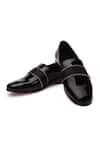 Buy_SHUTIQ_Black Embroidered Auric Cummerbund Leather Shoes_at_Aza_Fashions