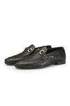 Shutiq Black Textured Baoli Gator Coal Leather Shoes Online at Aza Fashions Shutiq_Black Textured Baoli Gator Coal Leather Shoes _Online_at_Aza_Fashions