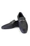 Buy Shutiq Black Ethan Weave Textured Leather Shoes at Aza Fashions Buy_Shutiq_Black Ethan Weave Textured Leather Shoes _at_Aza_Fashions