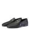 Shutiq Black Ethan Weave Textured Leather Shoes Online at Aza Fashions Shutiq_Black Ethan Weave Textured Leather Shoes _Online_at_Aza_Fashions