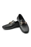 Buy Shutiq Black Figo Croco Textured Loafers at Aza Fashions Buy_Shutiq_Black Figo Croco Textured Loafers _at_Aza_Fashions