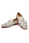 Buy_SHUTIQ_Ivory Nalki Jordani Prism Embellished Velvet Shoes _at_Aza_Fashions