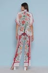 Shop_Limerick By Abirr N' Nanki_White Crepe Printed Floral Blair Chintz Pant  _at_Aza_Fashions