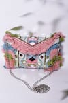 Buy_Adara Khan_Multi Color Threads Mirror Hand Embroidered Boho Sling Bag_Online_at_Aza_Fashions