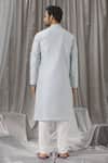 Shop_Alaya Advani_Sky Blue Kurta Silk Embellished Thread Mirrorwork Floral With Pant_at_Aza_Fashions