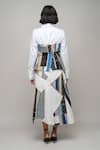Leh Studios_Multi Color Cotton Patchwork Collared Repurpose Embroidered Corset Shirt _Online_at_Aza_Fashions