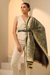 Buy Dusala Cream Malti Tree Woven Stole at Aza Fashions Buy_Dusala_Cream Malti Tree Woven Stole_at_Aza_Fashions