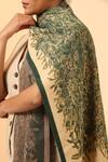 Dusala Cream Malti Tree Woven Stole at Aza Fashions Dusala_Cream Malti Tree Woven Stole_at_Aza_Fashions